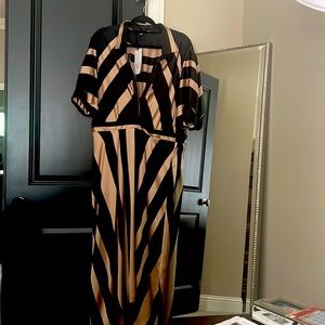 Zara Camel and Black Dress